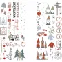 Rayher Dekoartikel perkeliamosios plėvelės Nordic Winter įvairiaspalvės 2 lapai (31663000)