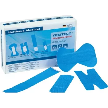 Holthaus Medical YPSITECT mėlynas aptinkamas pleistras 50 vnt. 40600