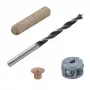 Wolfcraft 2916000 Bukiniai kaiščiai 6 mm, 50 grioveliniai kaiščiai + 4 plieniniai kaiščių žymekliai