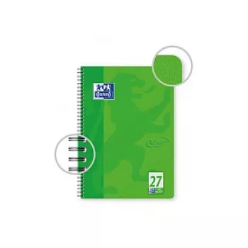 OXFORD Collegeblock TOUCH Lineatur 27 liniuotė su dviguba parašte DIN A4, 80 lapų, 90 g/m², mikroperforuotas, 4 skylių perforavimas, FSC sertifikuotas, 1 blokas 400091924