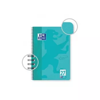 OXFORD Collegeblock TOUCH Lineatur 27 liniuotė su dviguba parašte DIN A4, 80 lapų, 90 g/m², mikroperforuotas, 4 skylių perforavimas, FSC sertifikuotas, 1 blokas 400091924
