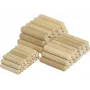 Wolfcraft 2905000 mediniai kaiščiai 6 x 30 mm, 200 vienetų, bukas, su grioveliais
