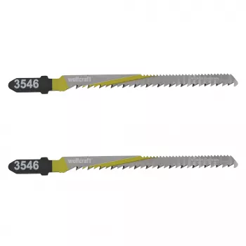 Wolfcraft 3546000 T 101 B siaurapjūklio pjūklelio ašmenys, T formos kotas, HCS, 100 mm, 2 vnt.