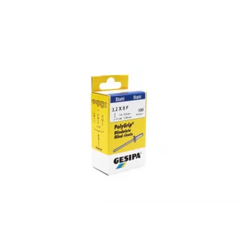 GESIPA PolyGrip® aklina kniedė 3,2 x 8 mm plienas/plienas, 100 vienetų 1464887
