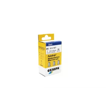 Gesipa 1464839 Aklina kniedžių veržlė M6 x 18 mm plieninė, 25 vnt.