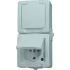 HEINRICH KOPP Paris Schuko lizdas 1 vietos grynas baltas įleidžiamas 16A 250V IP20 su vaikų apsauga 136902009