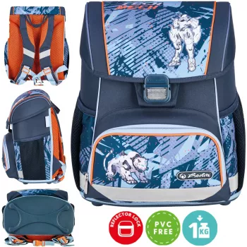 Herlitz Loop mokyklinė kuprinė 6-9 metų su Cyber Soccer Footballer
