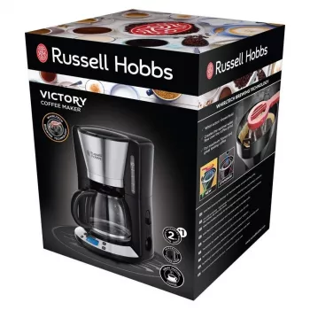 Russell Hobbs Victory filtravimo kavos aparatas 24030-56, 1,25 L, 1000 W, sidabrinis/juodas