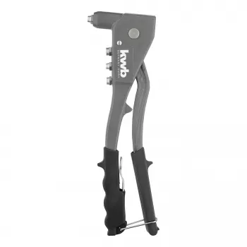 kwb 407200 aklinų kniedžių replės su 4 antgaliais (2,4-4,8 mm), rankinis kniedytuvas aliuminio ir plieno kniedėms