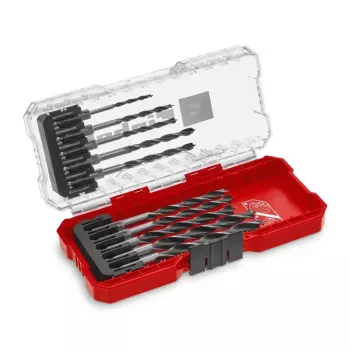 Einhell 108733 medienos sukamosios grąžto antgalių rinkinys, 10 dalių, 3-8 mm