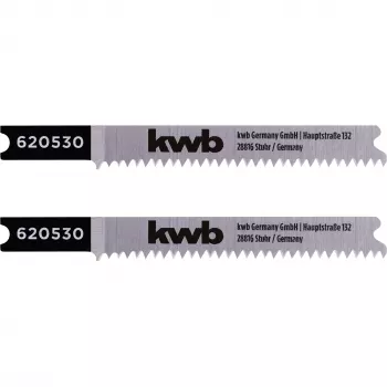 kwb 620530 Bi-Metal siaurapjūklio ašmenys laminatui ir medienai, T-kotas, 2 vnt.