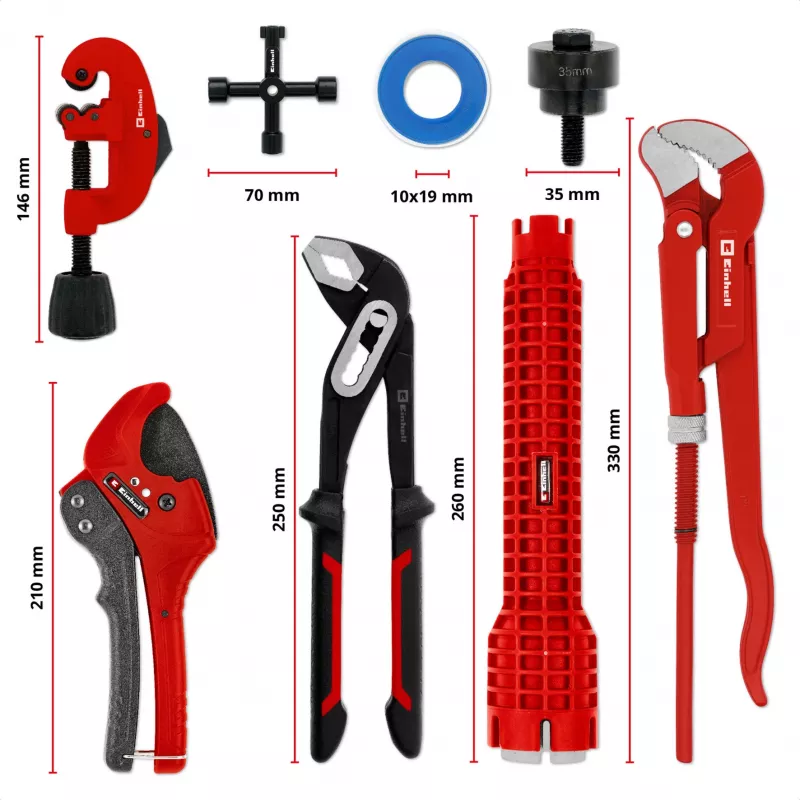 Einhell 370527 dėklų įdėklų rinkinys, 8 dalių (370527)