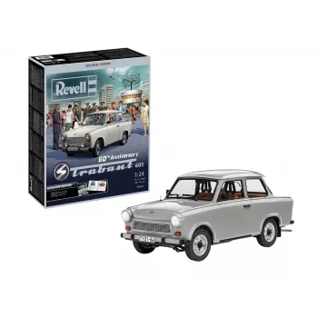 Revell 60-mečio jubiliejaus Trabant 601 Exclusive Edition 1:24 plastikinis modelio rinkinys 05630