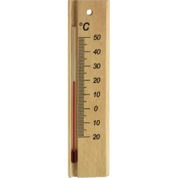 TFA Dostmann Analoginis patalpų termometras, buko mediena, -20 iki +50 °C, tvirtinamas prie sienos 12.1053.05