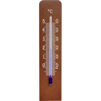 TFA Dostmann analoginis vidinis termometras, riešutmedžio spalvos (12.1057.03)