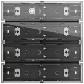 Gira Tastsens.4.70 Standard 4f KNX 531400 – 4 kanalų KNX mygtukų jutiklis, grynai balta blizgi