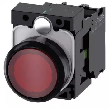 Siemens SIRIUS ACT apšviestas mygtukas su fiksavimu, pilnas mazgas, plastikinis, raudonas, 3SU1102-0AB20-1BA0