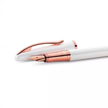 Pelikan Jazz Noble Elegance baltas rašymo rinkinys (plunksnakotis ir tušinukas, vidutinis plunksnos dydis) 400197471