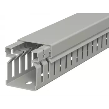 OBO Bettermann LK4 30025 laidų kanalas, su plyšiais, 30x25 mm, 2 m, pilkas 6178005