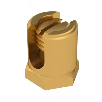 OBO BETTERMANN Įžeminimo varžtas M6 25mm žalvarinis su tvirtinimo sriegiu EKL 25 (6404006)