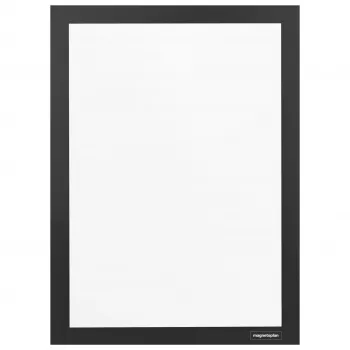 MAGNETOPLAN HOLTZ magnetofix dvipusis lipnus informacinis rėmelis, DIN A6, juodas, atverčiamas 1132112
