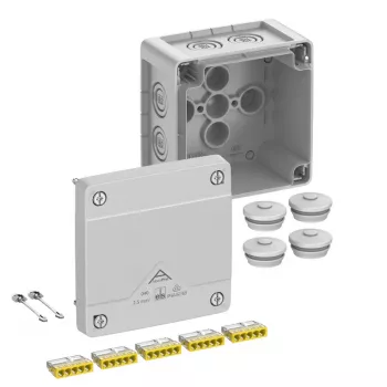 Spelsberg Abox Pro 040-2,5² IP66 jungiamasis dėžutė, 5 polių, pilka 40243001