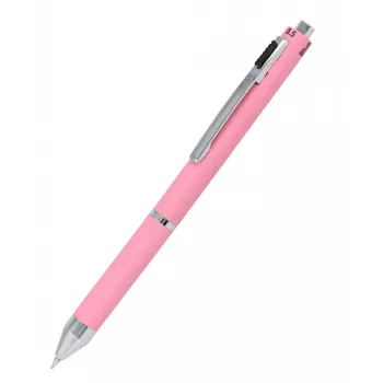 ONLINE 4 spalvų tušinukas Multipen rožinis, raudona/mėlyna/juoda/pilka 32075/3D