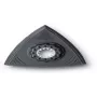 FEIN 63806141220 trikampis šlifavimo padėklas osciliuojantiems daugiafunkciams įrankiams, 80 mm, Velcro, neperforuotas, juodas