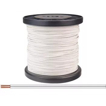 Donau Elektronik 218-55-100 lankusis laidas 2 x 0,14 mm² baltas 100 m