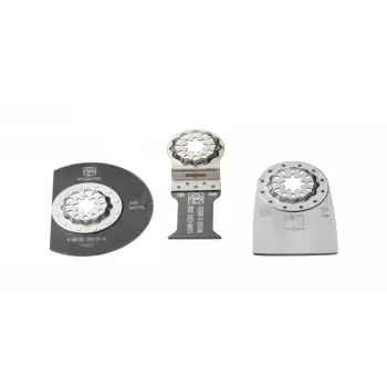 FEIN E-Cut Long-Life Starlock peiliukų rinkinys, 3 dalių, bi-metalas, skirtas MultiMaster AMM 500 Plus Select, AMM 700 Max Top, AMM 700 Max Select 35222967110