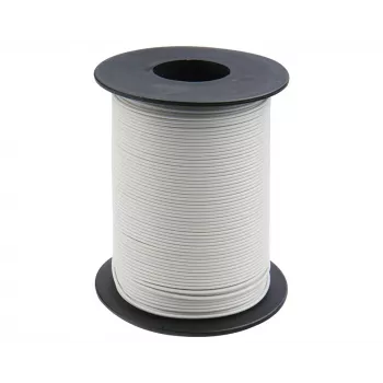 Donau Elektronik 119-15 daugiasluoksnė viela 1 x 0,14 mm² balta 100 m