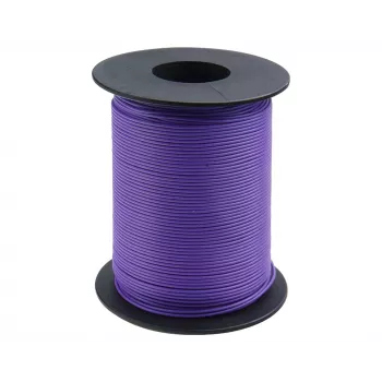 Donau Elektronik 119-16 lankinis laidas 1 x 0,14 mm² violetinės spalvos 100 m