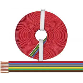 Donau Elektronik 225-885-10 8 gyslų daugiasluoksnė viela 0,25 mm², 10 m, įvairiaspalvė