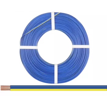 Donau Elektronik 318-223-25 Daugiasluoksnė viela 3 x 0,14 mm² mėlyna, mėlyna, geltona 25 m