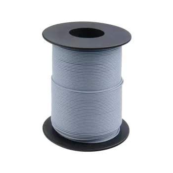 Donau Elektronik 119-19 lankstusis montažinis laidas 0,14 mm² pilkas 100 m