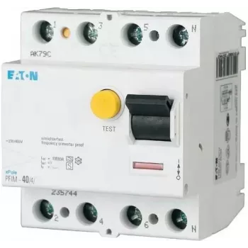 EATON PFIM-40/4/003-G/F apsauginis nuotėkio srovės jungtuvas 40A 4 polių 30mA F/G tipo 187456