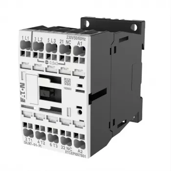 EATON DILM7-01(24VDC) galios kontaktorius 3 polių 400V 3kW 1NC 24VDC 199228