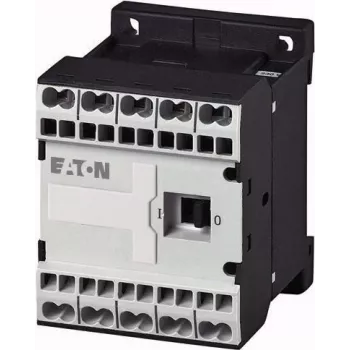 Eaton DILEM-01-G-C(24VDC) mini kontaktoriuss, 3 polių, 1 NC, 24 V DC ritė, 9 A, 4 kW, IP20, juodas/baltas 230167