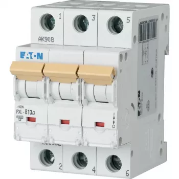 Eaton PXL-C13/3 13 A 3 polių C charakteristikos automatinis miniatiūrinis jungiklis (MCB) 6 kA 236424