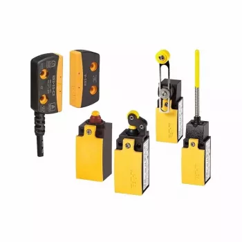 Eaton LS-02 LS-Titan ribinis jungiklis, plastikinis, geltonas, IP66/IP67, 1NO+1NC, stūmiklis, M20 266107