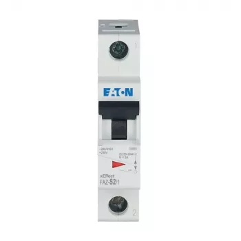 Eaton FAZ-S2/1 miniatiūrinis grandinės pertraukiklis 2 polių 1 A S tipo 10 kA 278607