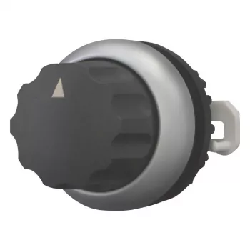 Eaton M22-WR4 juodas pasirinkimo jungiklio rankenėlė, 4 padėčių, fiksuojama