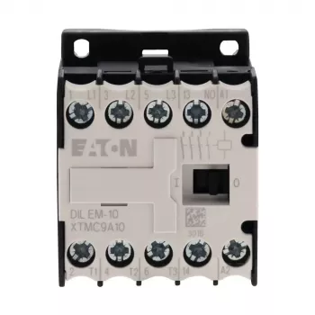 EATON DILEM-10 Mini kontaktoriuss, 3 polių, 24 V AC 50 Hz ritė, 9 A AC-3, 1 NO pagalbinis kontaktas 010005