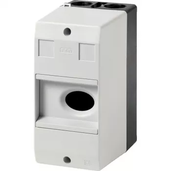 Eaton CI-PKZ01 paviršinio montavimo dėžutė su integruotu jungikliu, 158 x 80 x 116,5 mm, pilka 281403