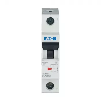 Eaton FAZ-B6/1 miniatiūrinis automatinis jungiklis (MCB) B tipo, 1 poliaus, 6 A, 10 kA 278529