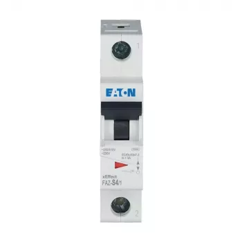 Eaton FAZ-S4/1 miniatiūrinis automatinis jungiklis 1-polio 4A S-charakteristikos 10kA 278609