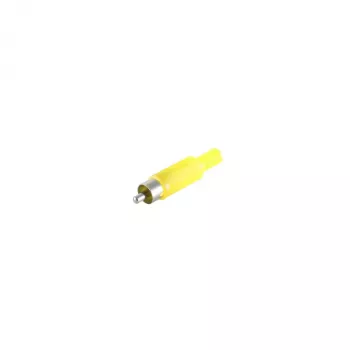 S CONN maximum connectivity RCA kištukas geltonas lituojamas auksuotas 51400-Y