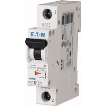 Eaton FAZ-C1/1 miniatiūrinis automatinis jungiklis C tipo, 1 A, 1 poliaus, 10 kA, DIN bėgelio 278546
