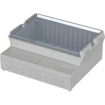 BOPLA RCP 4000 valdymo pulto korpusas, ABS/polikarbonatas, šviesiai pilkas, 363,4 x 318,6 x 150 mm 41400109
