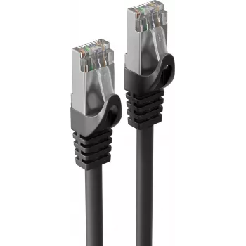 S CONN MAXIMUM CONNECTIVITY INDUSTRIE (PUR) Cat.7 S/FTP komutacinis kabelis, RJ45, juodas, 7,5 m 08-39065